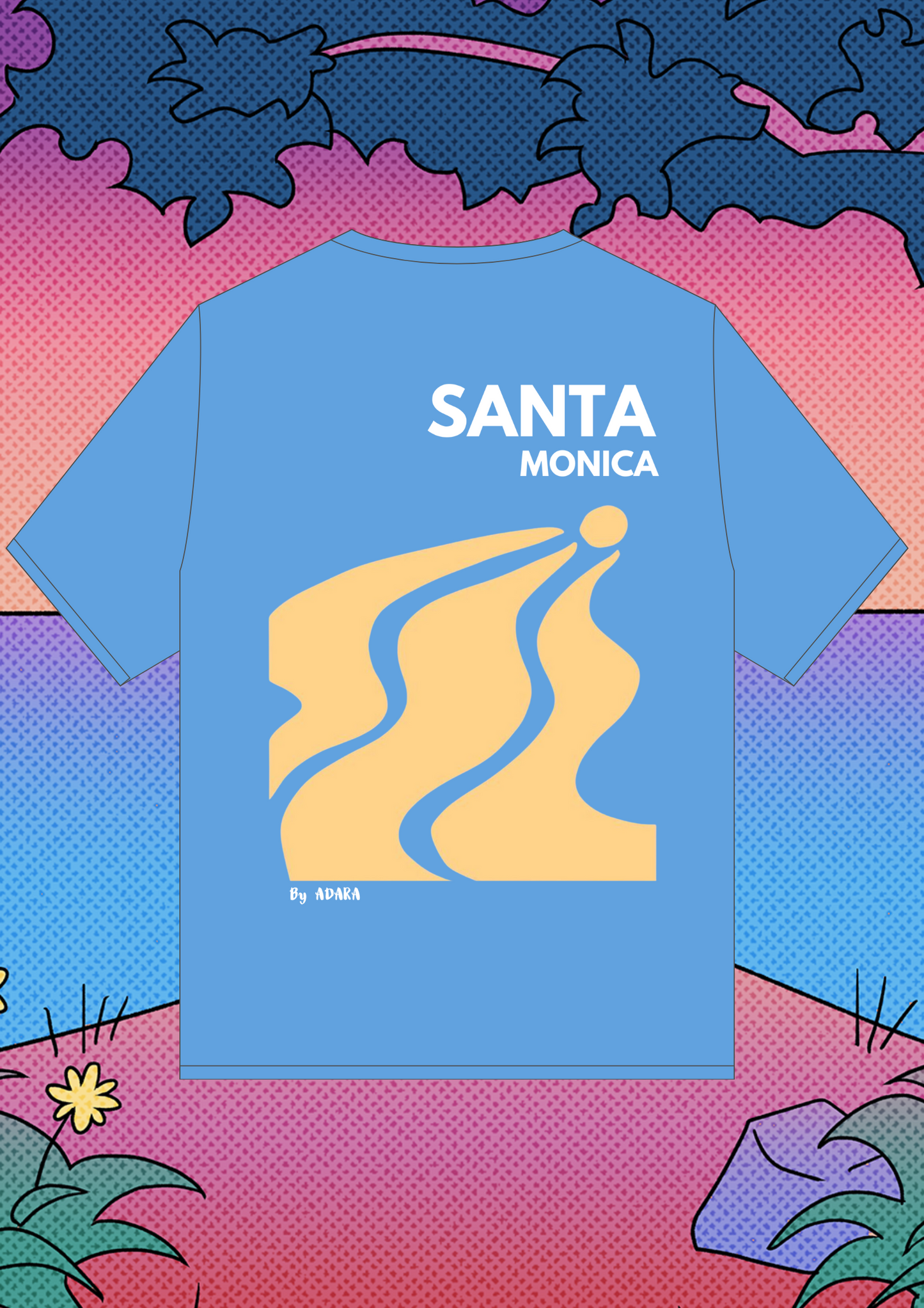Tee shirt Santa Monica