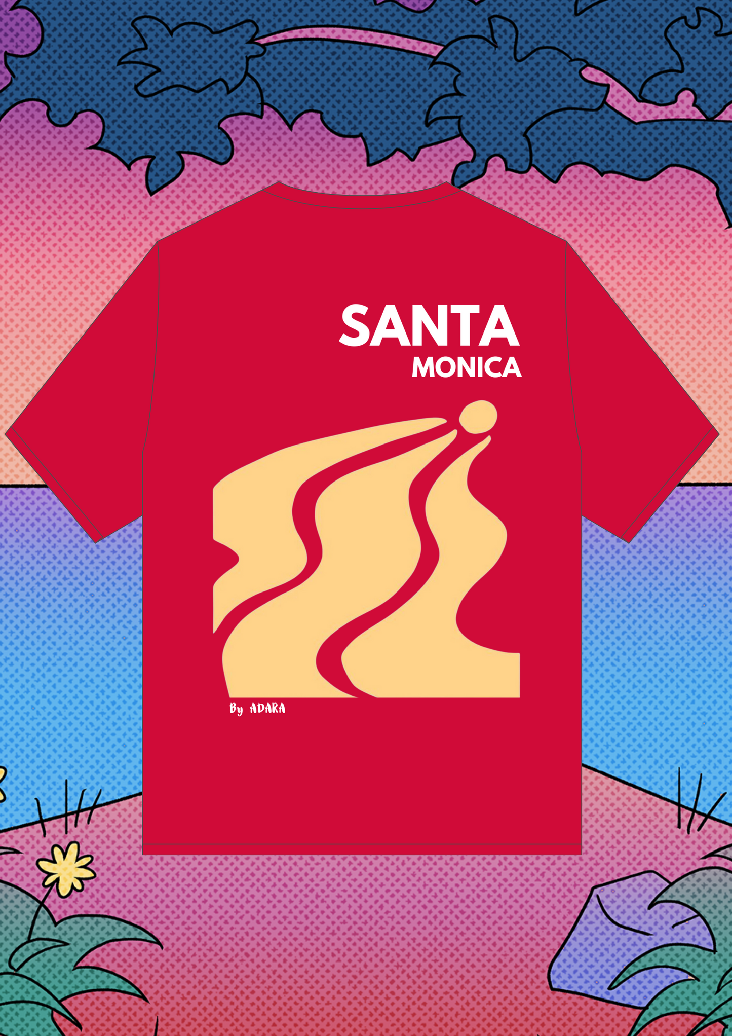 Tee shirt Santa Monica