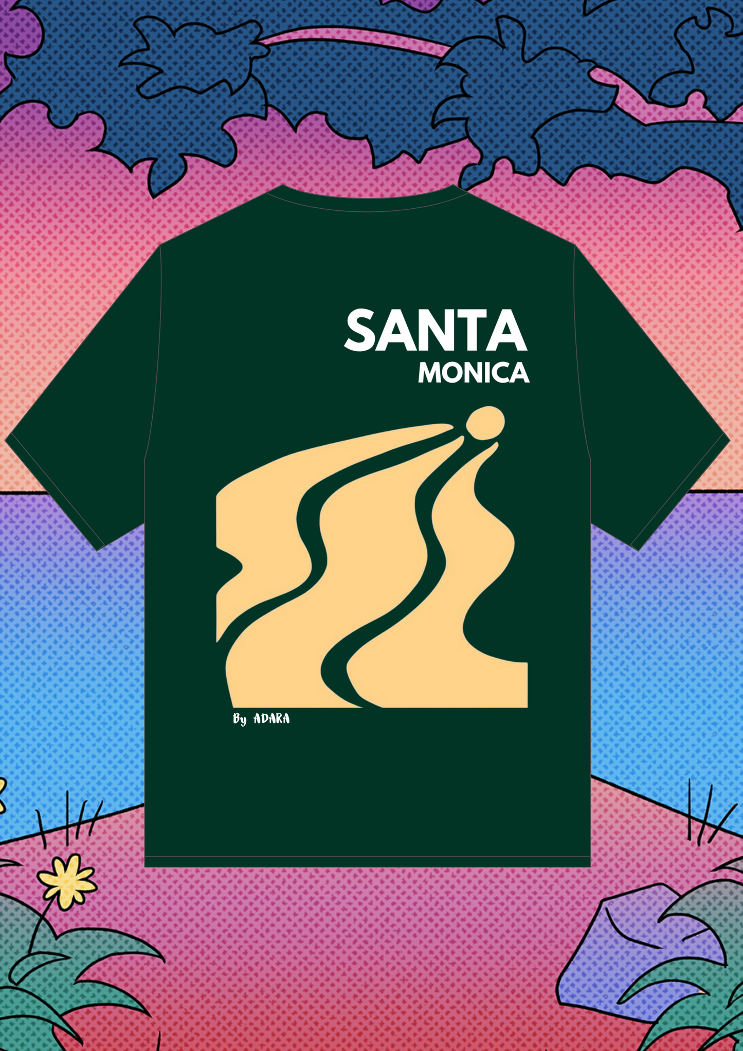 Tee shirt Santa Monica