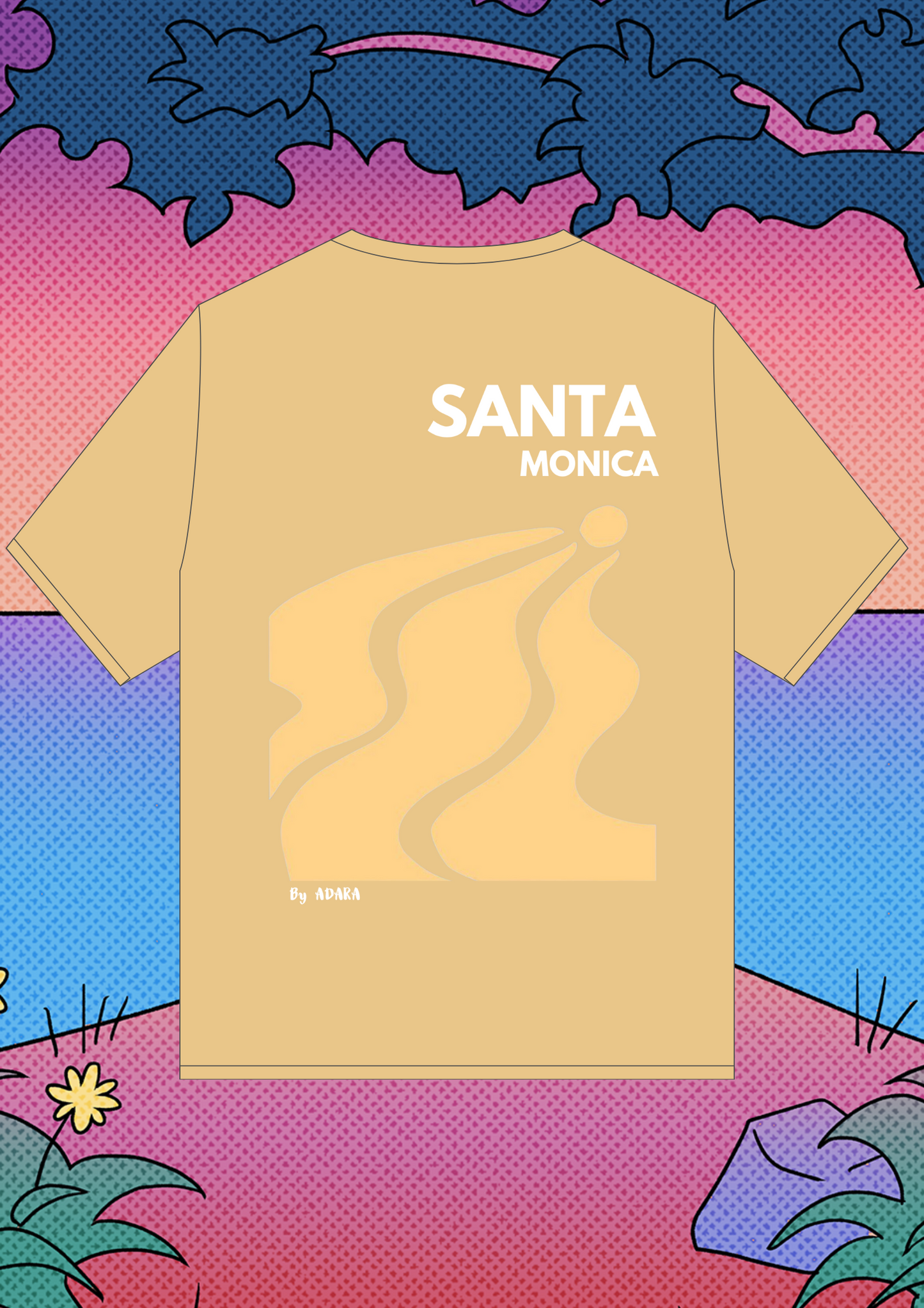 Tee shirt Santa Monica